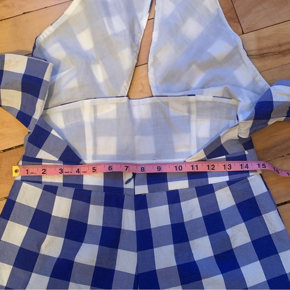 Blue and white romper by Anthropologie size 8 - Picture 5 of 5